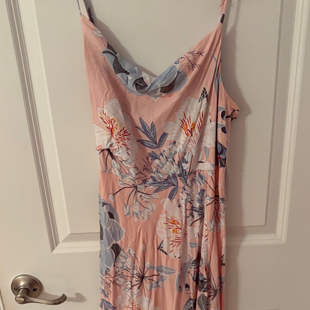 Floral Pink and Blue Dress